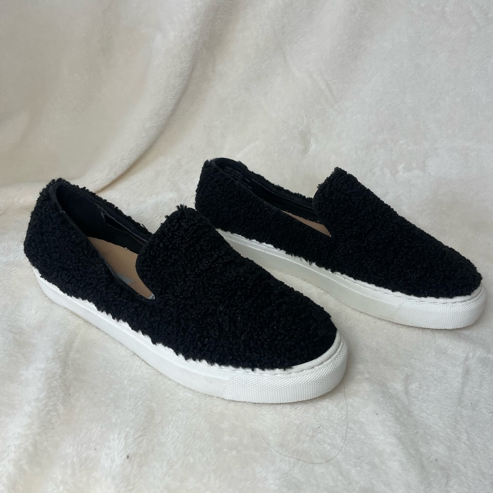 NEW Steven New York Sneaker Kimbel Faux Shearling Slip-On Black 5.5 G 710 - Picture 4 of 11